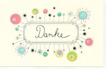Danke Grußkarte veredelt Premiumpapier