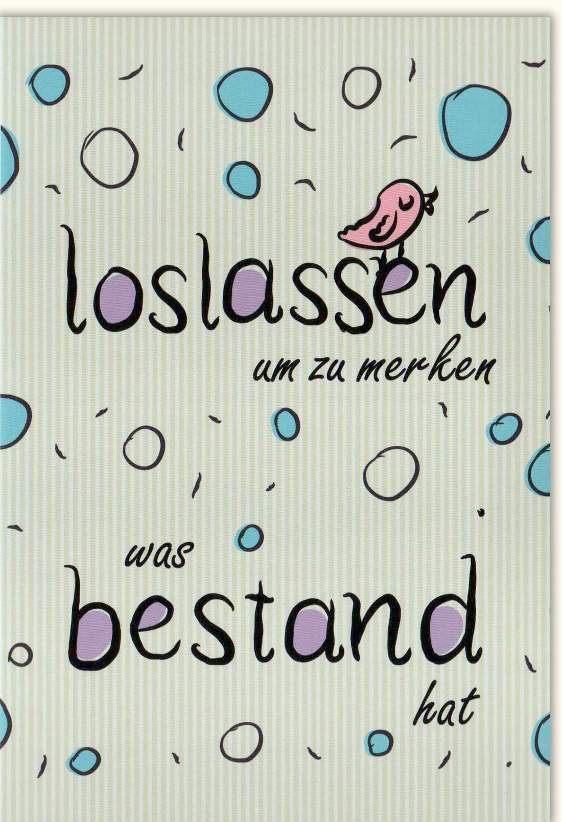 Abschied & Neuanfang Doppelkarte – Inspirierende Lebensweisheiten und Motivationszitate, Grußkarte mit Spruch zum Loslassen, Ermutigung für Freundschaft und Glückwünsche, Geschenk mit Bestand
