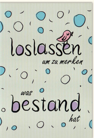 Abschied & Neuanfang Doppelkarte – Inspirierende Lebensweisheiten und Motivationszitate, Grußkarte mit Spruch zum Loslassen, Ermutigung für Freundschaft und Glückwünsche, Geschenk mit Bestand