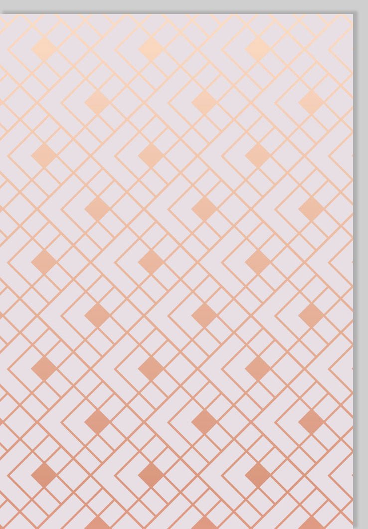 Blanko Karte hochwertig Gutsch Business Bronze Rauten