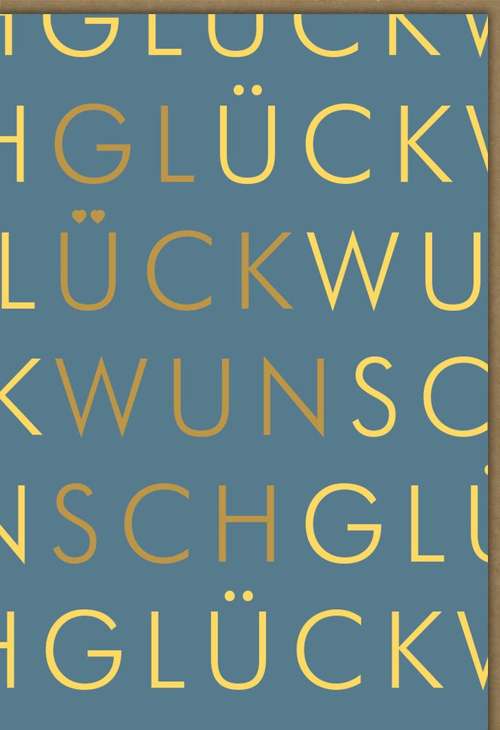 Business-Erfolg Glückwunschkarte - Professionelle Doppelkarte für Geschäftlich, Teamwork & Anerkennung, B2B Firmenjubiläum, Mitarbeiter und Kunden, Blau-Gold Design, Hochwertige Gratulationskarte