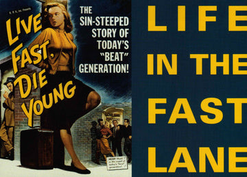 Film Postkarte pulp fuction - life in the fast lane