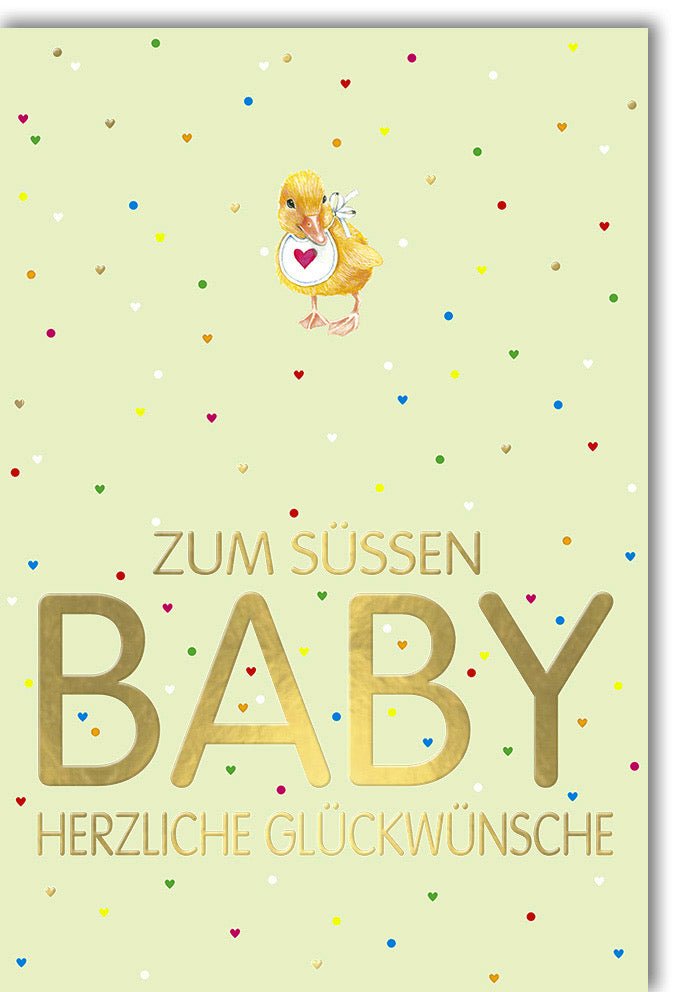 Geburt Doppelkarte - Babyglück Gratulation, Neugeborenes Willkommen, Eltern & Kind Ankunft Grußkarte, Babyparty Celebration Welcome Newborn