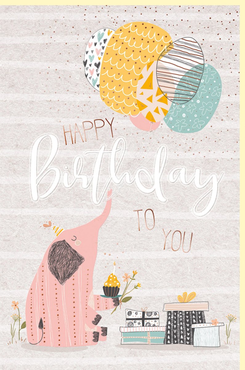 Geburtstags - Doppelkarte mit Glitzer: Bunte Metallfolie, fröhliches Schwein & Luftballons - Rosa & Gold Partykarte für Kinder & Erwachsene, Feierliche Glückwunschkarte voller Freude & Geschenkidee