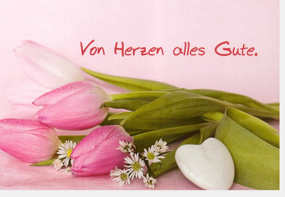Geburtstags - Doppelkarte mit Tulpenmotiv in Pink - Herzliche Glückwünsche & Liebe, Frühlingsblumen Design, Festliche Anlasskarte für Freundschaft, Danke & Feier, Natürliche Schönheit & Zärtlichkeit Dekoration