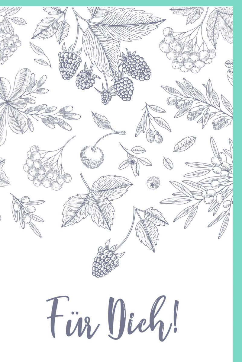 Geburtstags - Doppelkarte "Naturzauber" - Liebevolle Illustration mit Blättern & Beeren, Perfektes Geschenk mit Herzlicher Botschaft