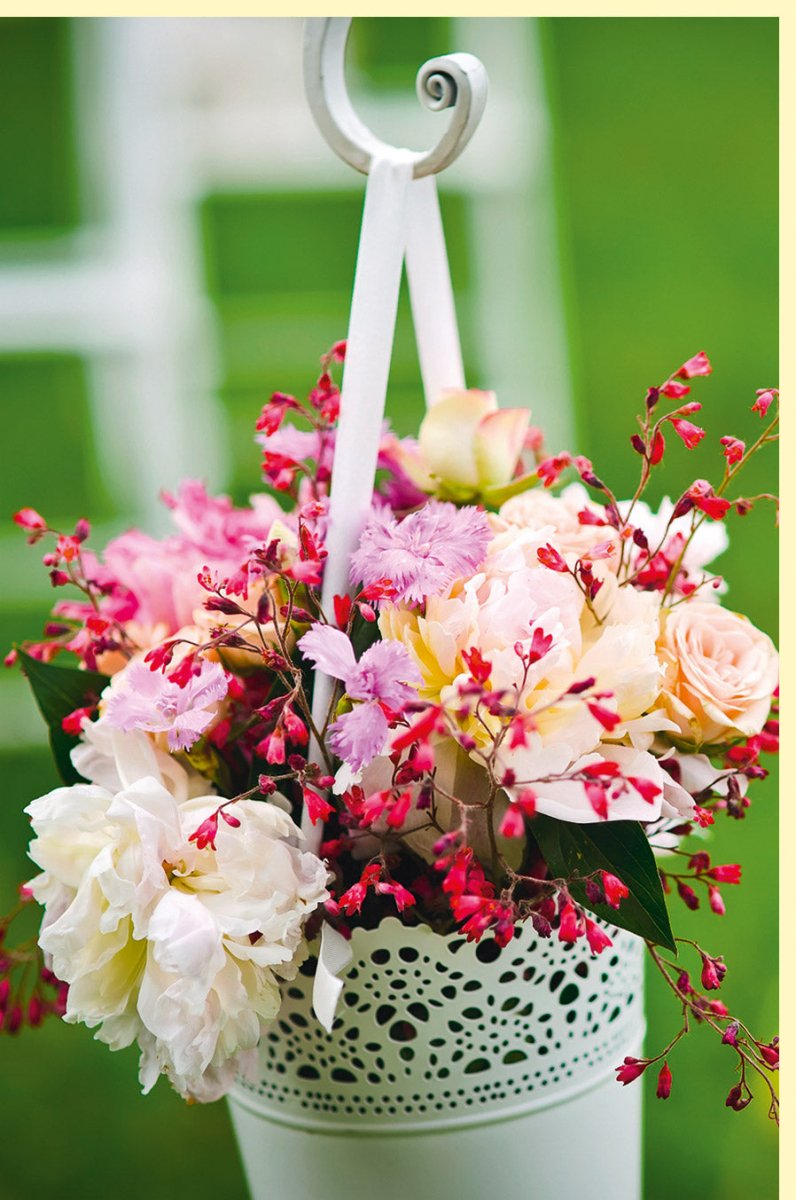 Geburtstags - & Hochzeits - Doppelkarte – Elegante Blumenkarte mit Naturmotiv, Fotogruß Blumengruß für Muttertag, Frühling & Sommer – Rosen, Pfingstrosen & Kirschblüten Design in Rosa/Weiß – Perfekte Liebe & Dankeschön Karte für Frauen und Mädchen