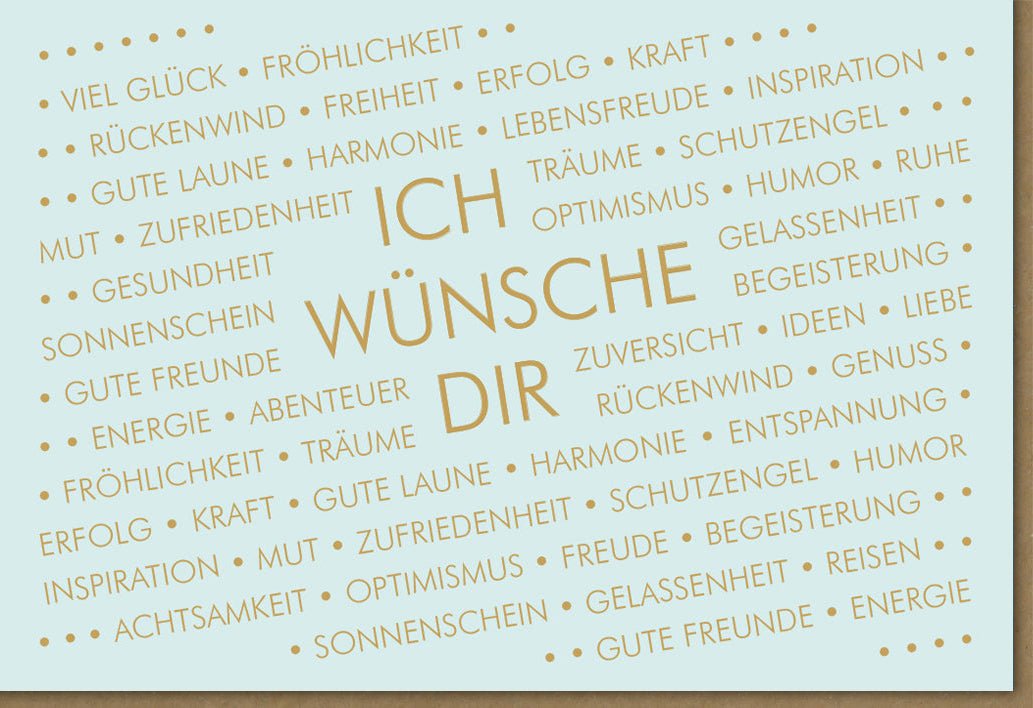 Geburtstags - & Neujahrs - Doppelkarte: Glückwunschkarte mit Wünschen für Glück, Gesundheit & Erfolg - Schutzengel Motiv in Blau, Ideal für Erwachsene & Jugendliche - Grußkarte voller Liebe, Kraft und Optimismus