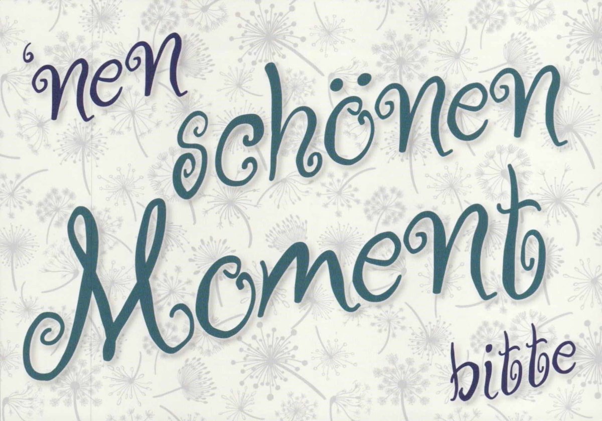 Geburtstags - Postkarte mit Blumenmuster und inspirierenden Sprüchen, Vintage Handschrift - Stil, Ideal als Deko - Geschenk zur Entspannung & Positivität