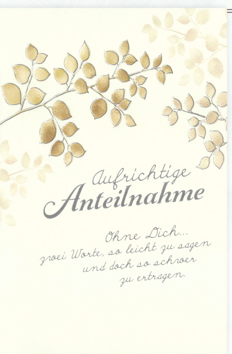Geburtstags - & Trauerkarte Skorpion - Elegante Doppelkarte für stilvolle Anteilnahme, Trost & Abschied mit persönlichem Mitgefühl