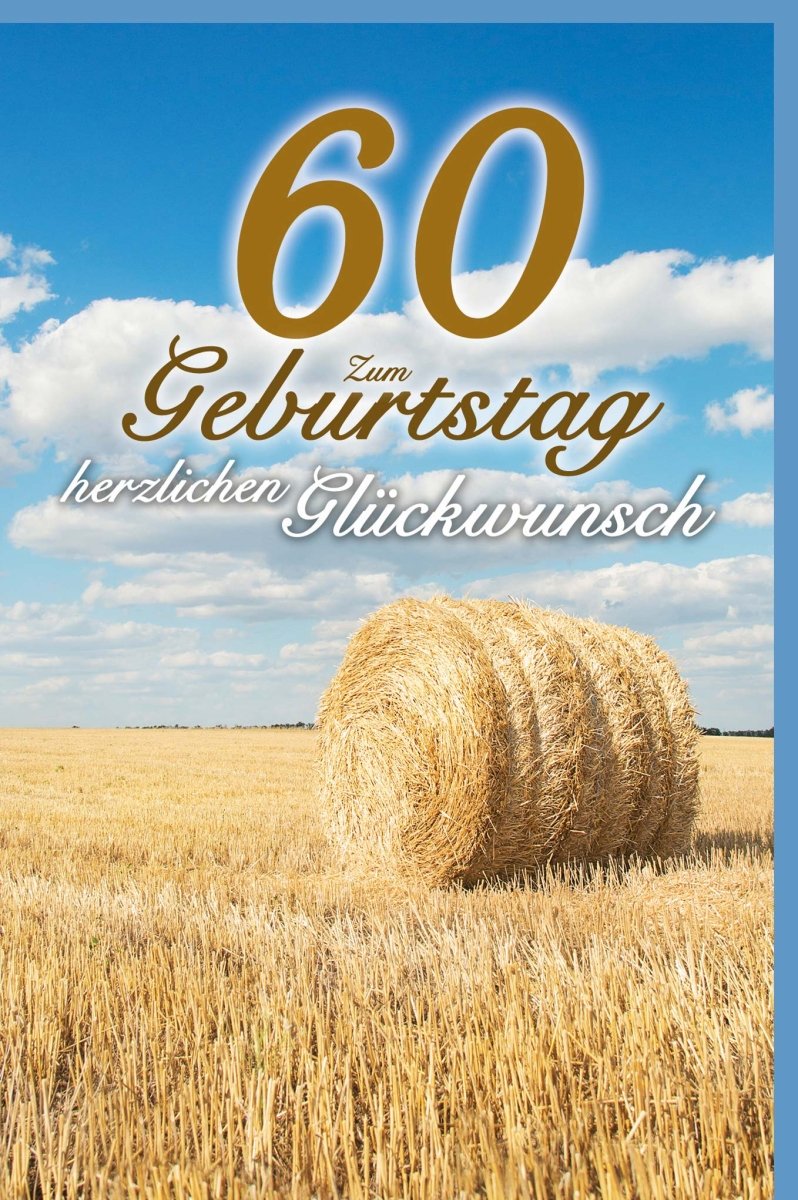 Geburtstagskarte 60. Geburtstag: Feld