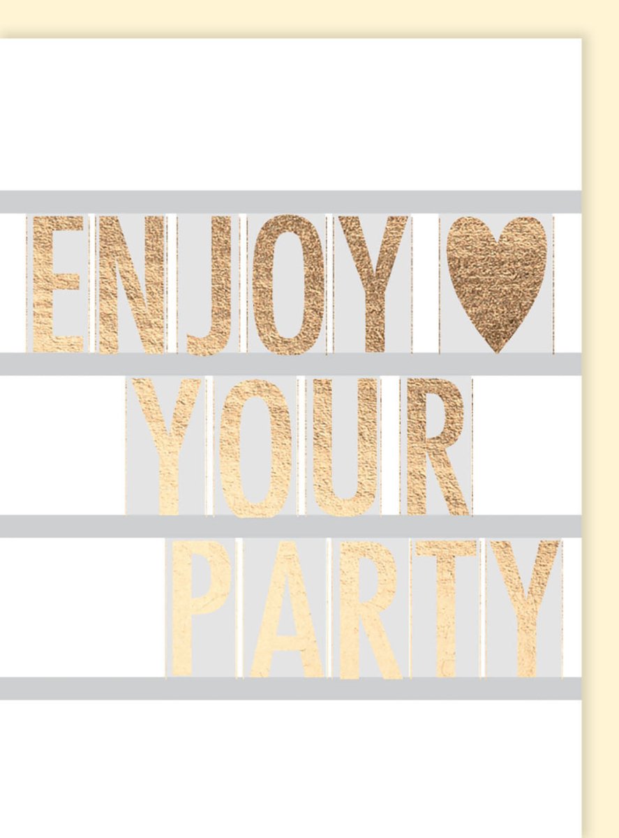 Geburtstagskarte für Frauen - Elegante Glitzer Party Doppelkarte in Gold, Feierliche Gratulationskarte