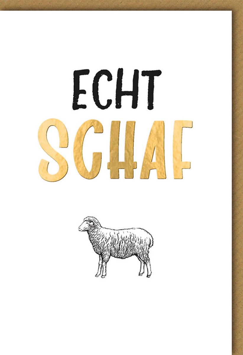 Geburtstagskarte für Frauen - Lustiges Schaf Motiv | Originelle & Witzige Doppelkarte | Einzigartige Glückwunsch - & Gratulationskarte | Perfektes Geschenk zum Geburtstag