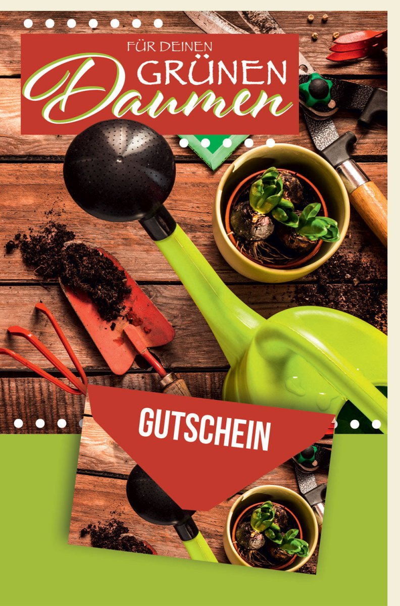 Geburtstagskarte für Gartenfreunde: Geldgeschenk - Gutschein Doppelkarte, Ideal für Pflanzenliebhaber & Hobbygärtner, Kreative Geschenkkarte mit Motiven zur Gartenarbeit - Perfektes Gartengeschenk