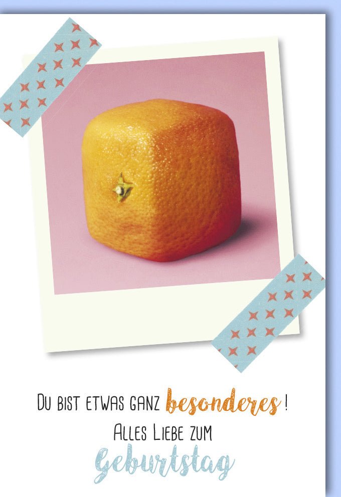 Geburtstagskarte - Lustige & Originelle Doppelkarte mit Zitronen - Motiv, Witzige Fotografie, Humorvolle Glückwünsche & Gratulation, Besondere Geburtstagsgrüße für eine Unvergessliche Feier