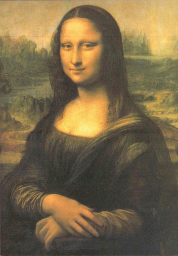 Geburtstagskarte Mona Lisa von Leonardo da Vinci - Kunstkarte Blanko, Berühmtes Gemälde der Renaissance, Italienische Kunst, Louvre Museum Porträt, Geheimnisvolles Lächeln, Historisches Kunst - Meisterwerk, Kulturelles Symbol - Ideal für Kunstliebhaber