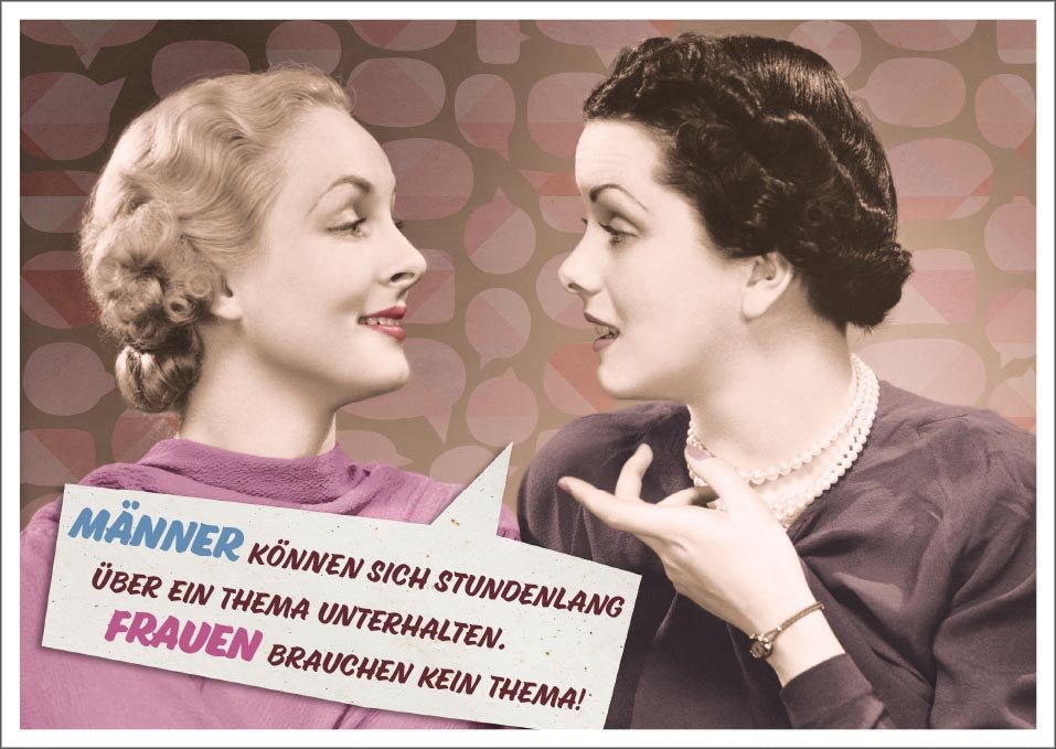 Geburtstagskarte Postkarte mit Witz: Retro Humor & Satire für Frauen und Männer - Lustiger Spruch, Ironisch & Unterhaltsam