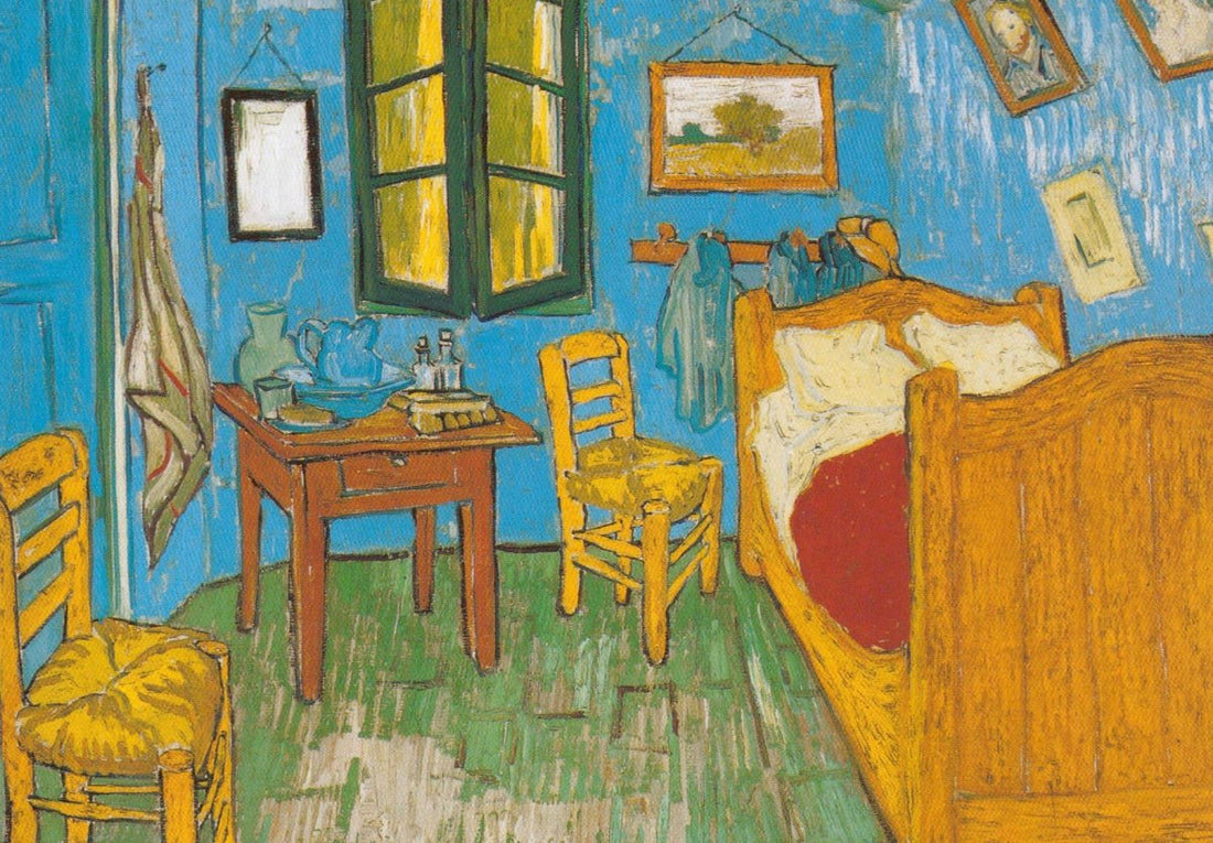 Geburtstagskarte - Vincent van Gogh "Schlafzimmer in Arles" Postkarte, Impressionistisches Kunstwerk für Kunstliebhaber, Kunstsammler & Dekoration, Vintage Retro Sammlerstück, Ideal als Geschenk oder Merchandise aus dem Museumsshop