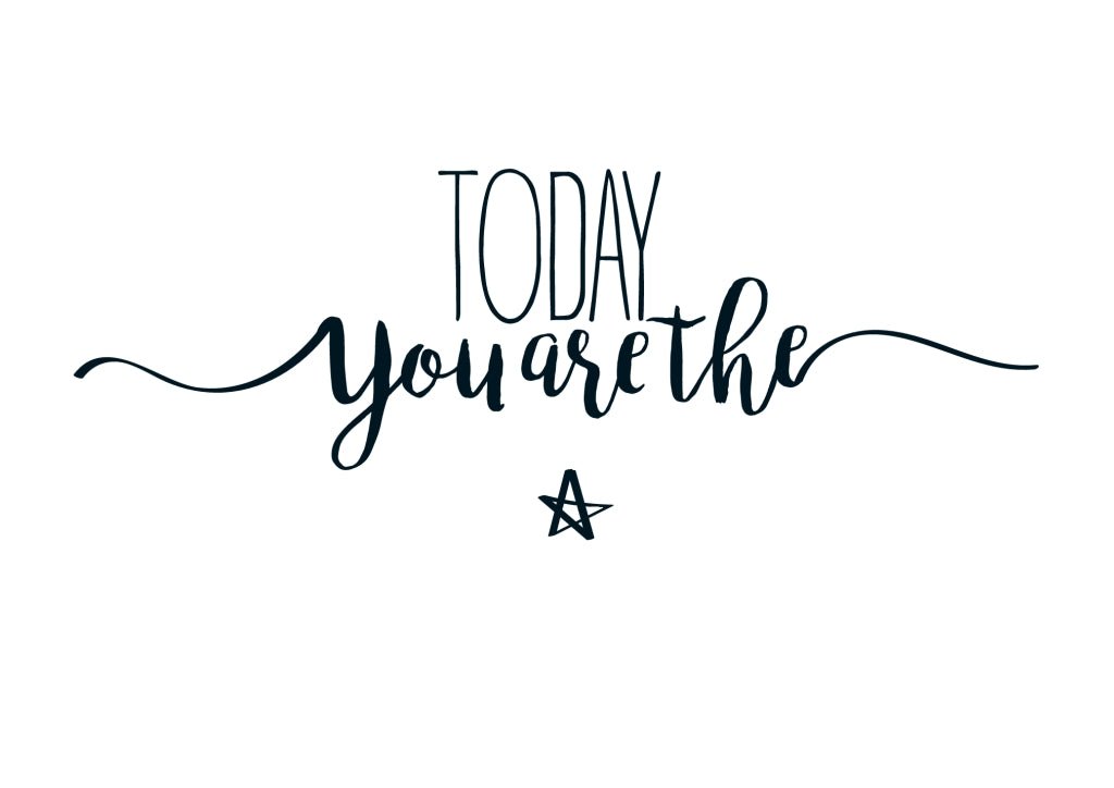 Geburtstagspostkarte Cityproducts Today you are the star