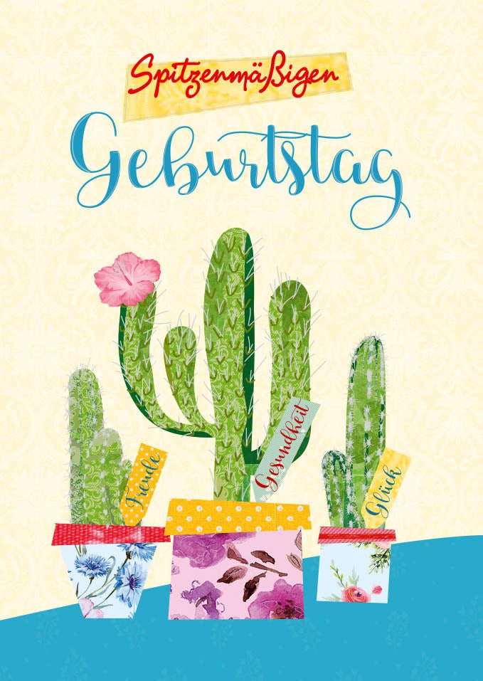 Geburtstagspostkarte Spitzenmäßigen Geburtstag