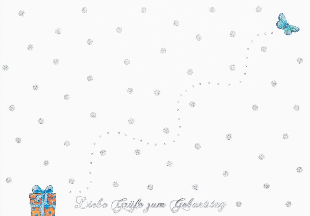 Geburtstagspostkarte SpruchLiebe Grüße zum Geburtstag