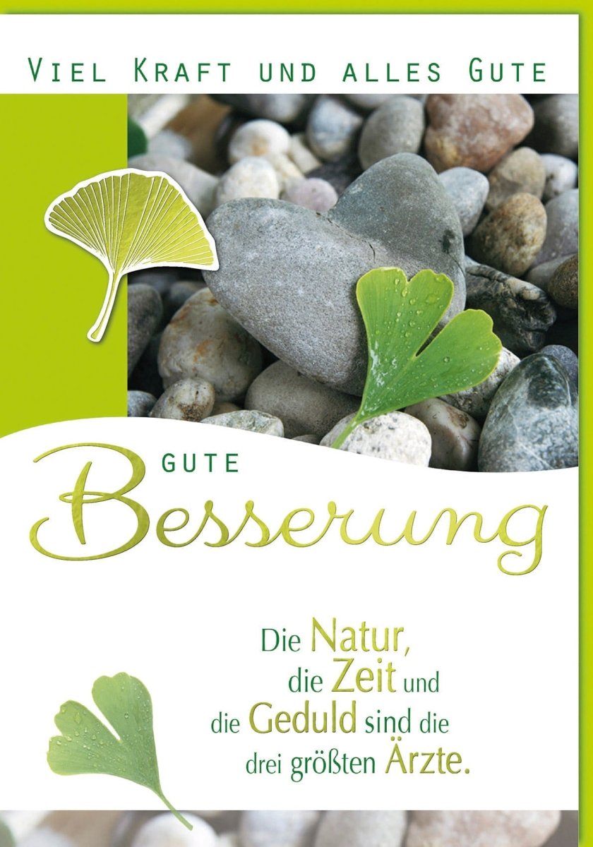 Genesungskarte XXL: Großformatige Maxikarte mit Kraftvollen Naturmotiven & Gute Wünsche für Gesundheit, Erholung und Hoffnung