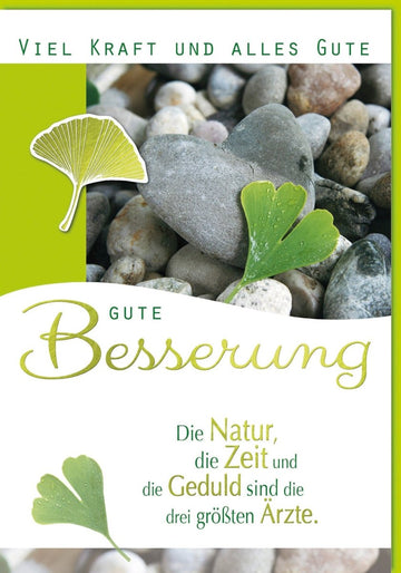 Genesungskarte XXL: Großformatige Maxikarte mit Kraftvollen Naturmotiven & Gute Wünsche für Gesundheit, Erholung und Hoffnung