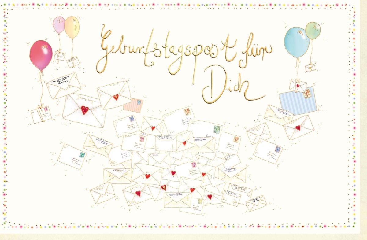 Glückwunschkarte Geburtstag premium: Geburtstagspost