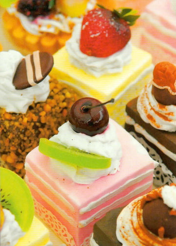 Postkarte blanko: Süssigkeiten