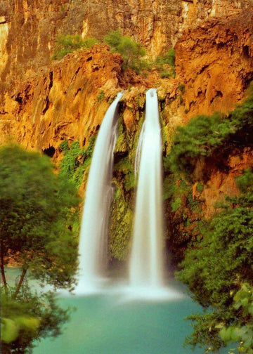 Postkarte blanko: Waterfalls