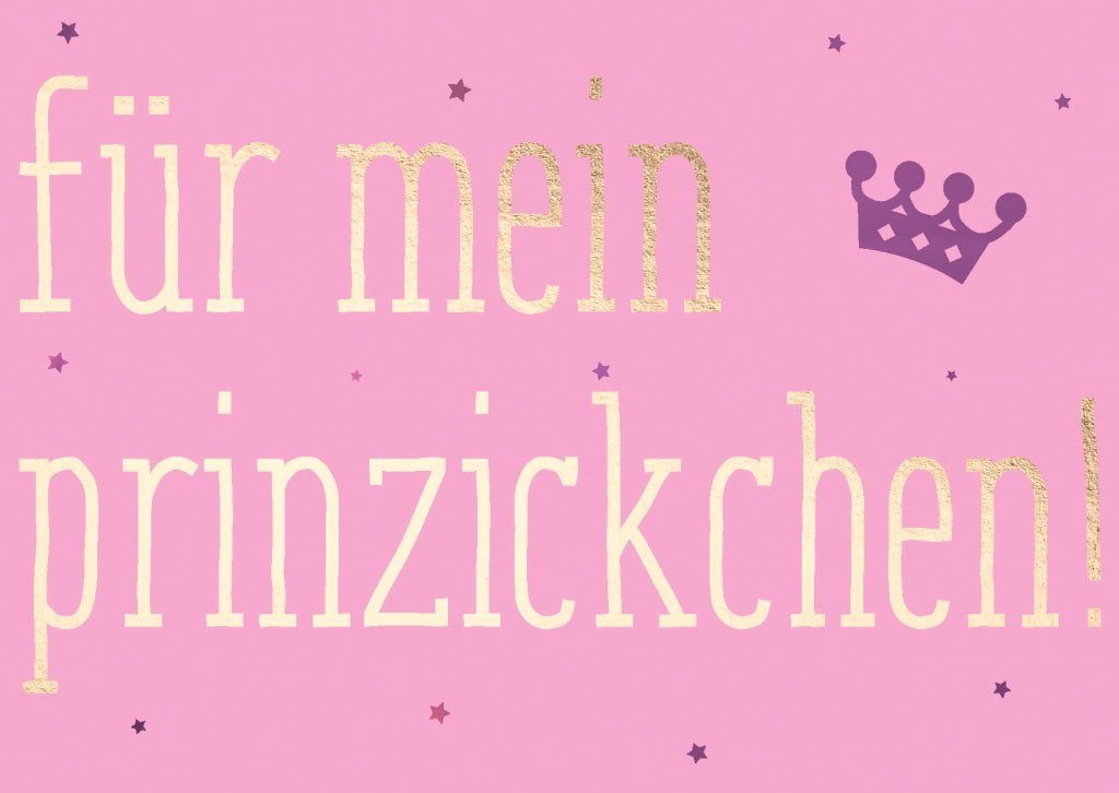 Postkarte Frau Spruch Prinzickchen