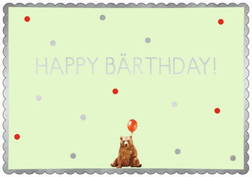 Postkarte Geburtstag Spruch Bär Cityproducts Happy Bärthday!