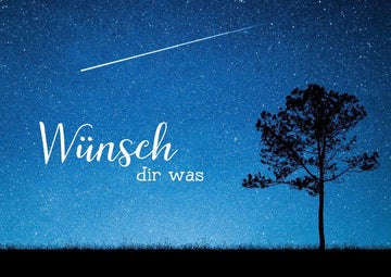 Postkarte Lebensweisheit Spruch Kultura Wünsch Dir was