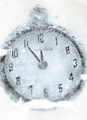 Postkarte mit Glitter Time out