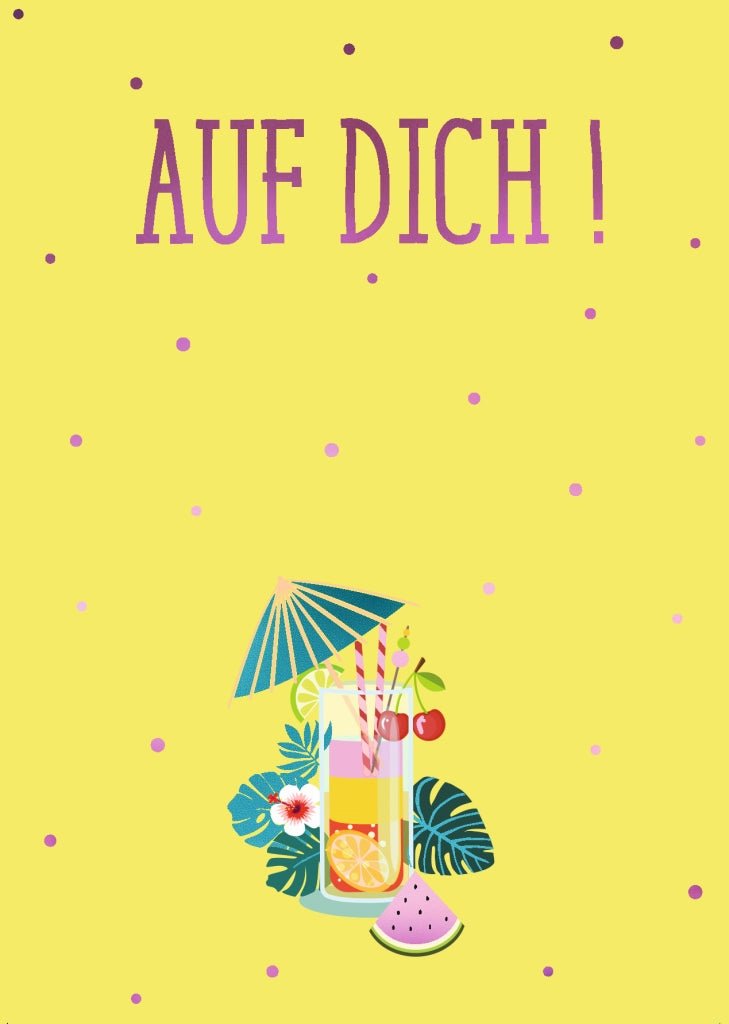 Postkarte Spruch Auf Dich!