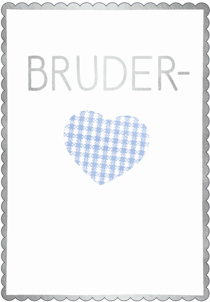Postkarte Spruch Bruderherz