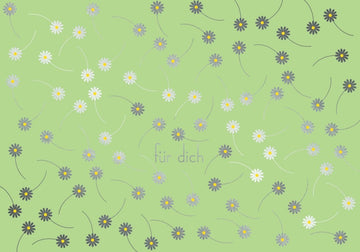Postkarte Spruch Freundschaft Cityproducts Für Dich - Blümchen