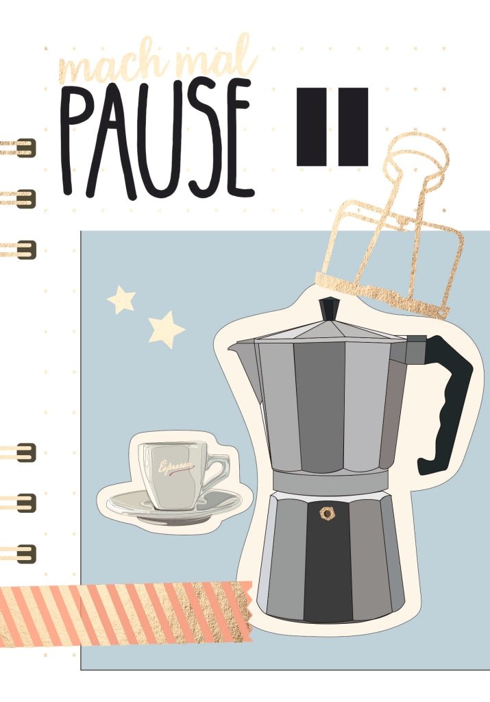 Postkarte Spruch Mach mal Pause