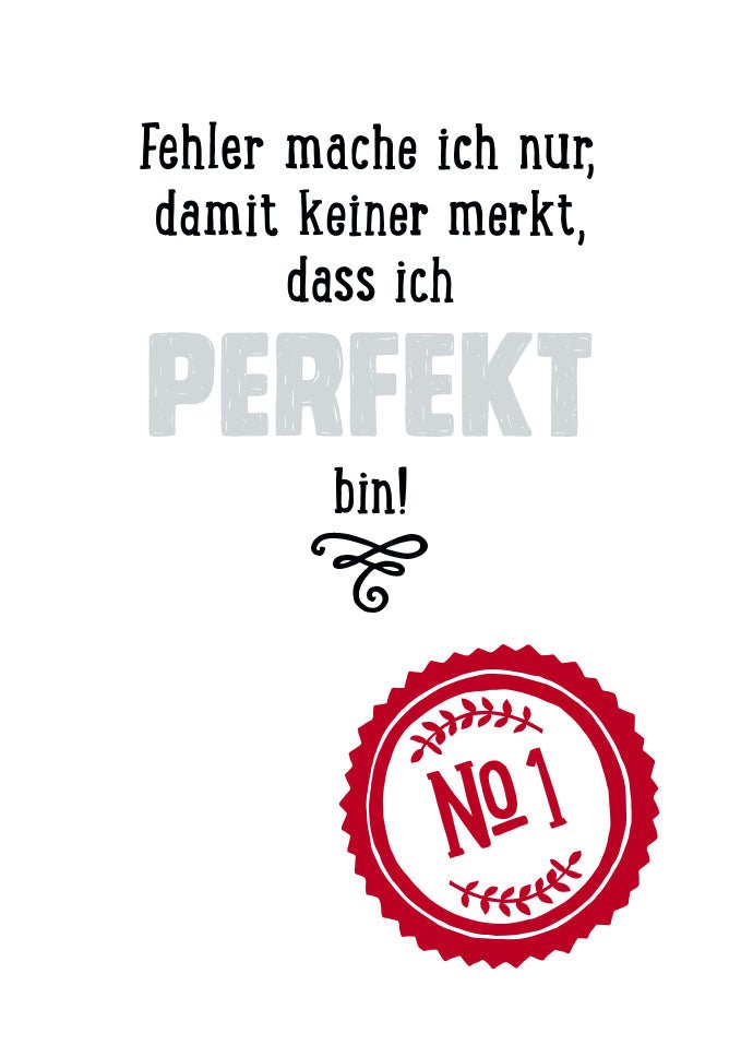 Postkarte Sprüche Fehler mache ich nur