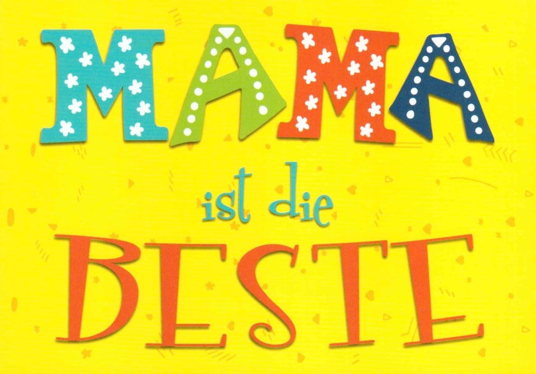 Postkarte Sprüche: Mama ist die Beste