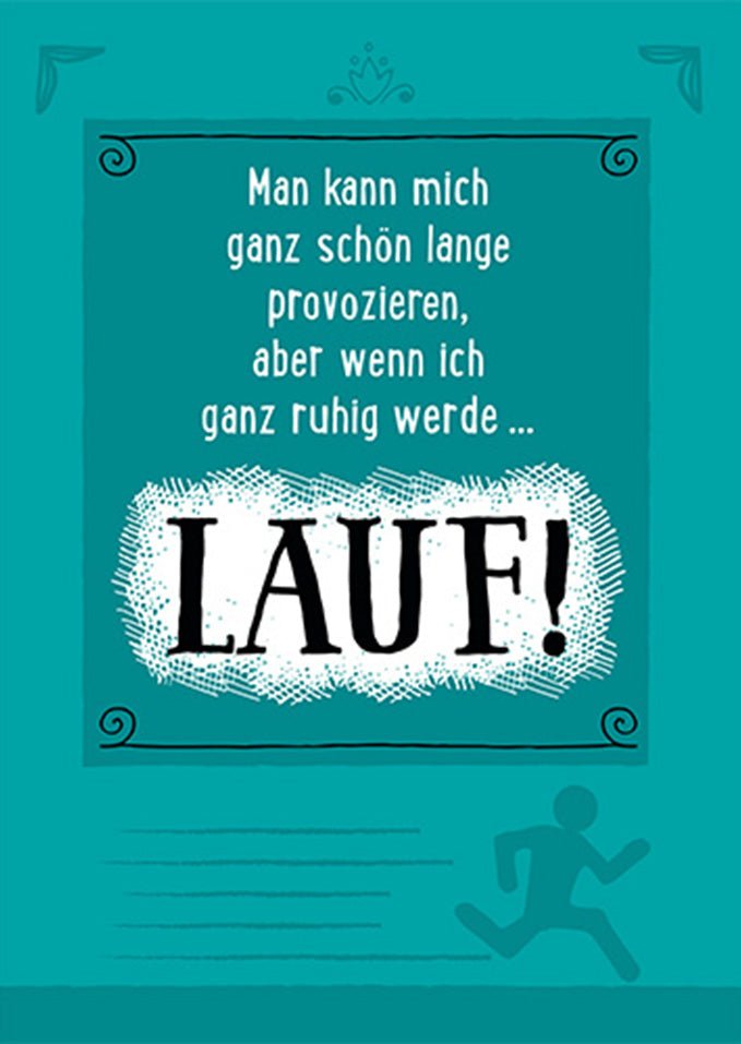 Postkarte Sprüche Man kann mich lange provozieren