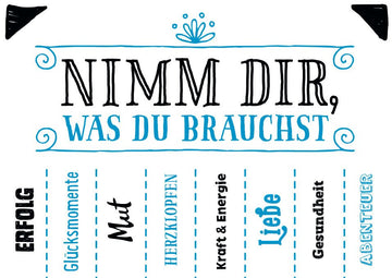 Postkarte Sprüche Nimm Dir, was du brauchst: Erfolg, Glücksmomente