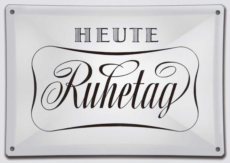 Postkarte Sprüche: Ruhetag