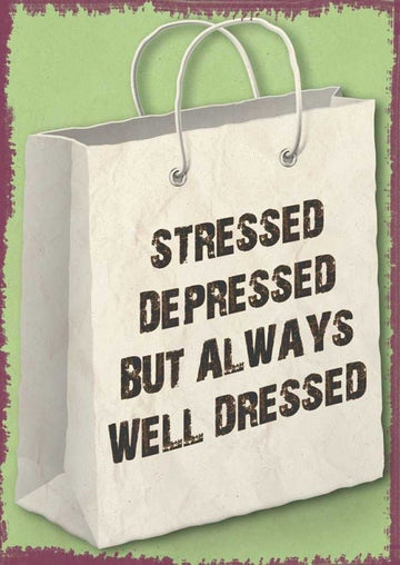 Postkarte Sprüche: Stressed