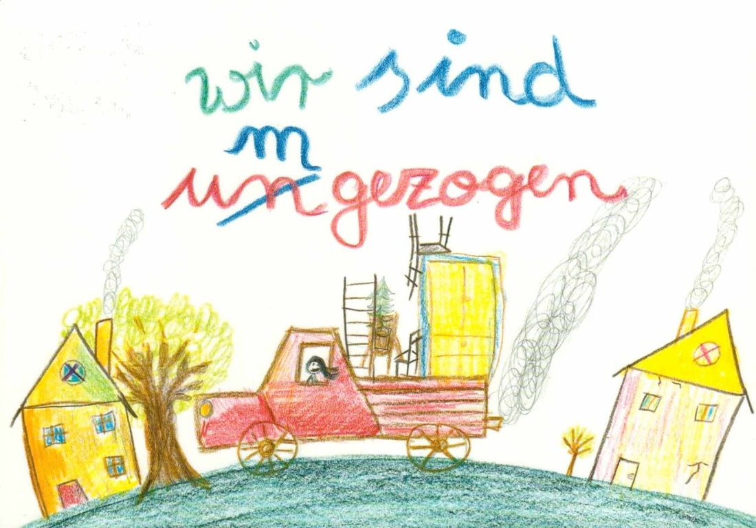 Postkarte Sprüche: Wir sind umgezogen!