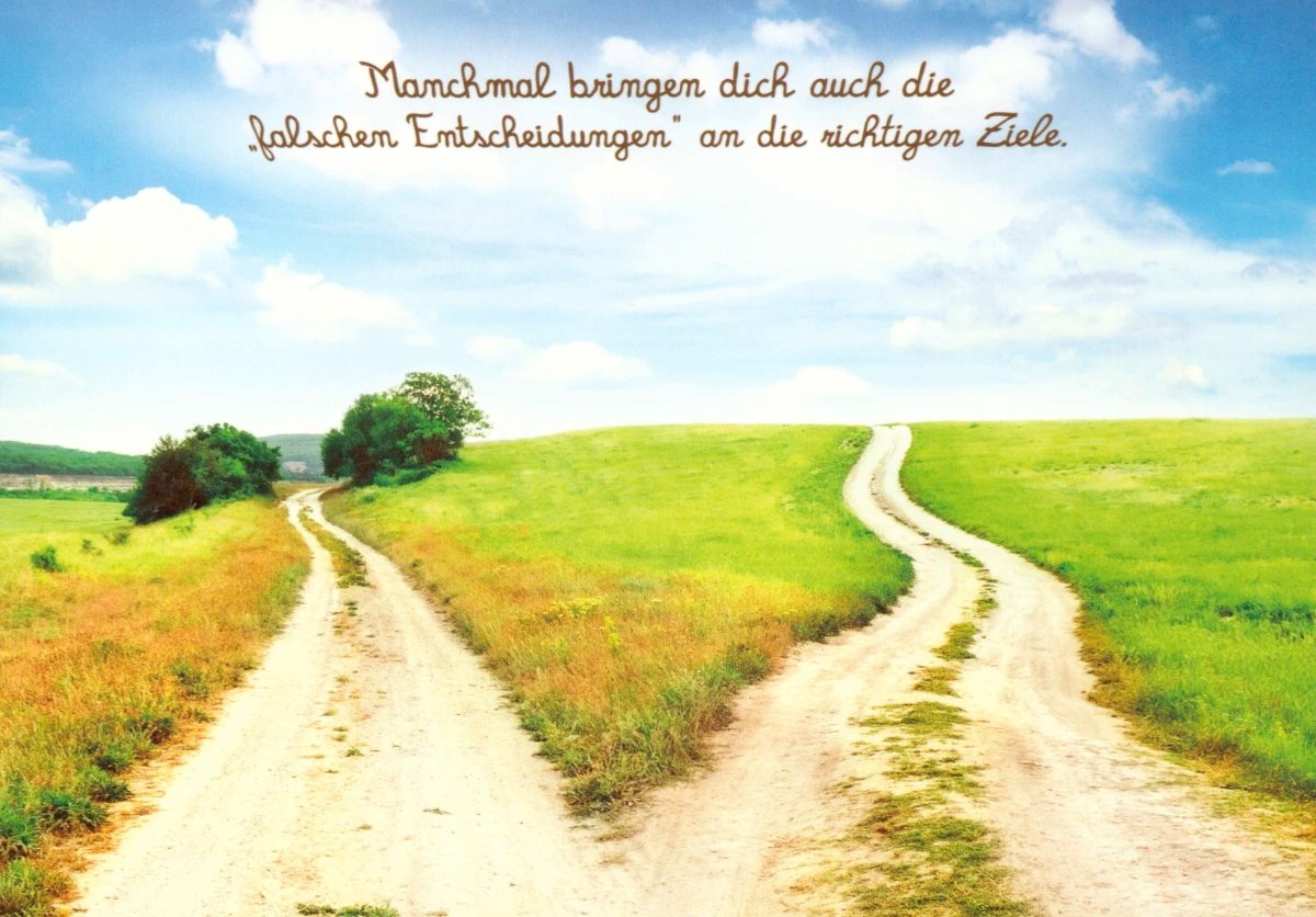 Sprüchepostkarte Parting Ways