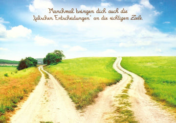 Sprüchepostkarte Parting Ways