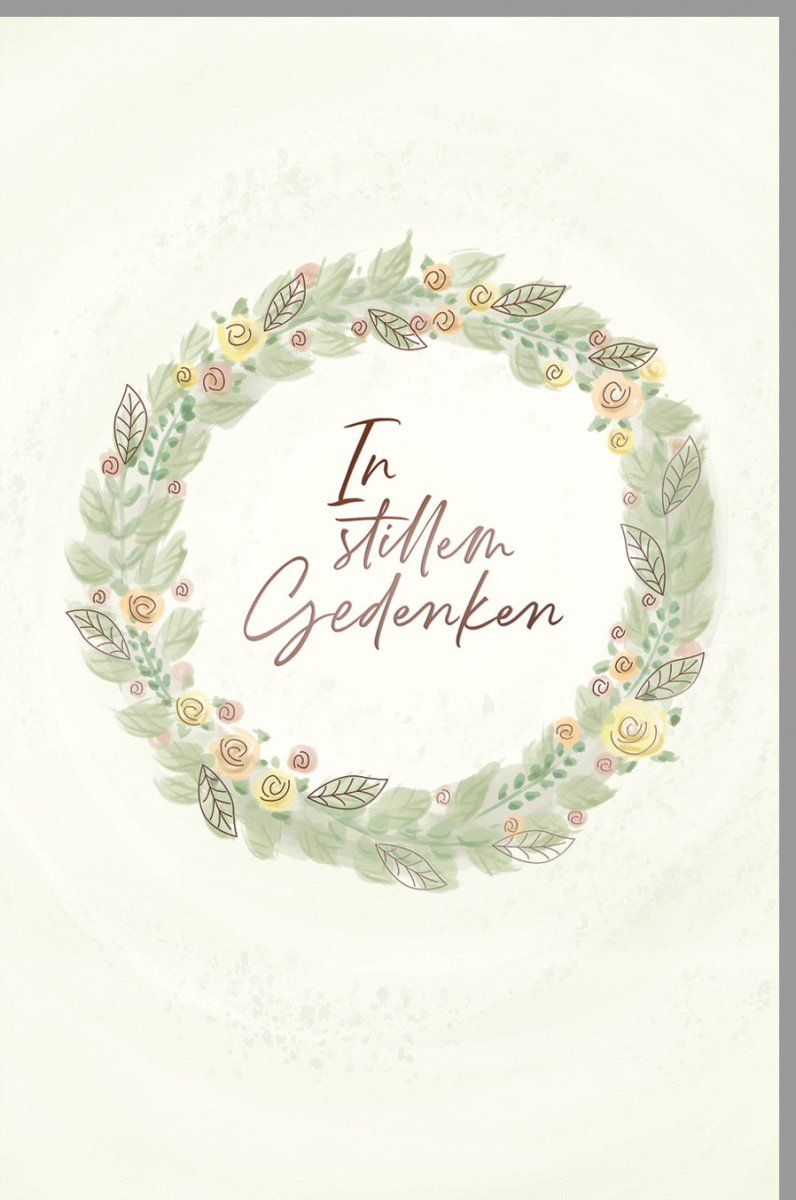 Trauerkarte Beileidskarte Kondolenzkarte mit Metallicfolie & Blindprägung - Blätterkranz Gedenkkarte für stilvolle Trauerfeier, schlichte Eleganz & würdevolle Abschiednahme, pietätvolles Design für mitfühlende Anteilnahme