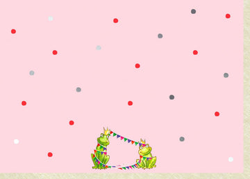 Trauerkarte zum Abschied: Stilvolle Beileidskarte mit schlichter Frosch - Illustration - Ausdruck von Mitgefühl und Anteilnahme, Kondolenzkarte für Traurigkeit und Gedenken bei Verlust, Doppelkarte