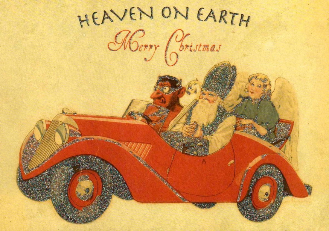 Weihnachtspostkarte Heaven on Earth Merry Christmas